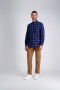 Haggar Casual Shirts | Long Sleeve Flannel Plaid Shirt Blue - Men