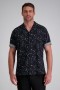 Haggar Casual Shirts | Short Sleeve Celestrial Camp Shirt Black - Men
