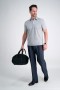 Haggar Pants & Shorts | Cool 18 Pro Heather Pant | Classic Fit, Pleat Front, Stretch, No Iron | Haggar.com Heather Navy - Men