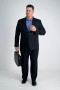 Haggar Suits | Big & Tall Travel Performance Heather Twill Suit Jacket Black - Men