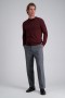 Haggar Sweaters | Long Sleeve V-Neck Sweater Sangria - Men