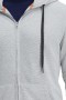 Haggar Tops | Full Zip Textured Fleece Hoodie Sweatshirt Light Grey - Men