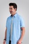 Haggar Tops | Poplin Button Down Shirt Light Blue - Men