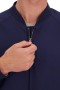Haggar Tops | Stretch Gabardine Solid Full-Zip Bomber Jacket Navy - Men
