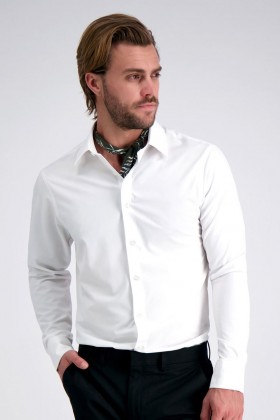 Haggar Dress Shirts | Performance Stretch Dress Shirt - White White - Men
