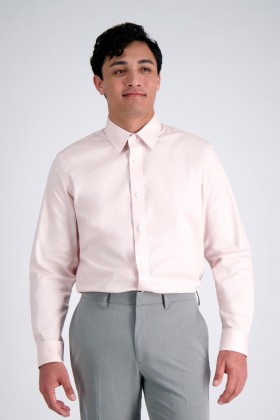Haggar Dress Shirts | Premium Comfort Dress Shirt - Pink Pink - Men