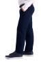  Calças Haggar para Meninos | Calças Premium Cáqui Sem Passar para Meninos (8-20) Azul Marinho Escuro - Masculinas