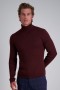  Sweaters Haggar | Muinchille Fada Turtleneck geansaí Sangria - Fir