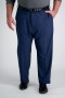  Pantaloni Haggar Big & Tall | Pantaloni da viaggio Big & Tall Performance Blu - Uomo