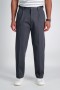 Pantaloni casual Haggar | Grigio scuro kaki premium senza ferro - Uomo