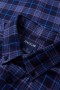 Camicie casual Haggar | Camicia a quadri in flanella a maniche lunghe blu - Uomo