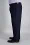  Pantaloni eleganti Haggar | Pantaloni eleganti JM Haggar Big & Tall - Sharkskin Blu scuro - Uomo