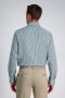  Camicie eleganti Haggar | Camicia elegante Premium Comfort - Scozzese verde scuro - Uomo