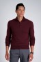  Maglioni Haggar | Maglione con zip a maniche lunghe Sangria - Uomo