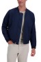  Haggar Tops | Giubbotto bomber in gabardine elasticizzato con cerniera completa, blu navy - Uomo