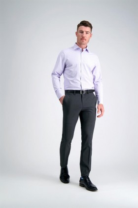  Pantaloni eleganti Haggar | Pantaloni eleganti JM Haggar 4-Way Charcoal Htr - Uomo