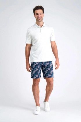 Pantaloncini Haggar | The Active Series™ Cruise Hybrid Modern Camo Short Blu Navy - Uomo
