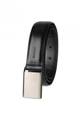  Haggar Belts | 32mm フェザーエッジ ドレスプレート ブラック - メンズ