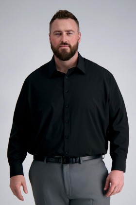  Haggar ドレスシャツ | Smart Wash® ビッグドレスシャツ - ブラック ブラック - メンズ