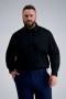  Haggar Big & Tall-topper | Premium Comfort Big Dressskjorte - Svart Svart - Herre
