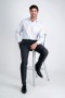  Haggar Dressbukser | ECLo Stria Dressbukse | Klassisk passform, legg foran, strykes ikke | Haggar.com Antrasitt - Herre