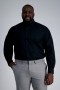  Haggar Big & Tall Tops | Prémiová pohodlná košeľa Tall - Čierna - Pánske