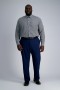  Haggar Big & Tall Topy | Smart Wash® Tall Šaty - Čierna kockovaná čierna - Pánske