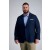  Športové kabáty Haggar | The Active Series™ Strečový športový kabát Big & Tall z gabardénu v indigovej farbe - Pánsky