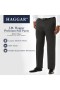  Haggar Big & Tall Byxor | Big & Tall JM Haggar Premium Stretch Kostymbyxor - Platta Framsida Svarta - Herr