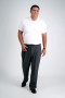  Haggar Casual Byxor | Big & Tall Cool Right® Performance Flex Pant Mörkgrå - Herr