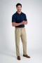  Haggar Casual Byxor | Cool 18 Pro Pant | Klassisk Passform, Veck Fram, Stretch, Ej Strykbar | Haggar.com Bruna - Herr