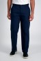  Haggar Casualbyxor | Premium Strykfri Khaki | Klassisk Passform, Platt Framsida, Stretchig, Strykfri | Haggar.com Mörk Marinblå - Herr