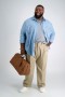  Haggar Khakis | Big & Tall Premium No Iron Khaki | Klassisk Passform Byxor | Haggar Khaki - Herr