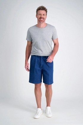 Haggar Denim | Work To Weekend® Jeanshorts Mörkblå - Herr