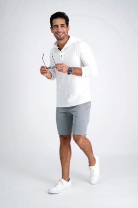  Haggar Shorts | Active Series™ Melange Boardshorts Grafitgrå - Herr