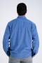  Camisas casuales Haggar | Camisa de pana de manga larga azul medio - Hombre