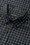  Camisas casuales Haggar | Camisa de lino negra de manga corta con botones - Hombre