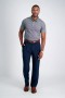  Pantalón de vestir Haggar | Pantalón de vestir plisado de máxima comodidad, color índigo - Hombre