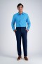  Camisas de vestir Haggar | Camisa de vestir de máxima comodidad - Turquesa aguamarina / Aguamarina - Hombre