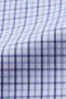  Camisas de vestir Haggar | Camisa de vestir de máxima comodidad - Cuadros azules tonales - Azul medio - Hombre