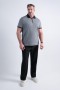  Polos Haggar | Polo negro con cremallera de un cuarto, estilo pata de gallo, tallas grandes y altas, máxima comodidad - Hombre