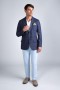  Abrigos deportivos Haggar | JM Haggar Premium Windowpane Blazer Chambray - Hombre