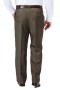 Haggar Casual Bukser | Cool 18 Heather Pant | Klassisk Pasform, Flad Front, Ingen Strygning | Haggar.com Heather Brown - Herre