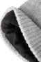  Haggar Hovedbeklædning | Heathered Micro Cable Crown Beanie Grafit - Herrer