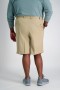  Haggar Shorts | Big & Tall Cool 18® Pro Plisserede Shorts Khaki - Herrer
