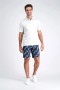 Haggar Shorts | Active Series™ Cruise Hybrid Modern Camo Short Marineblå - Herrer