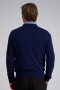  Haggar Sweatere | Langærmet V-hals Sweater Glacier Blue - Herrer