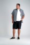  Haggar Big & Tall Tops | Big & Tall Microfiber Plaid Shirt Zwart Marl - Heren