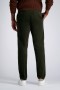  Haggar Casual Pants | Stretch Corduroy Chino Pant Militair Groen - Heren