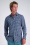 Haggar Dress Shirts | Katoenen overhemd - Marineblauw - Heren